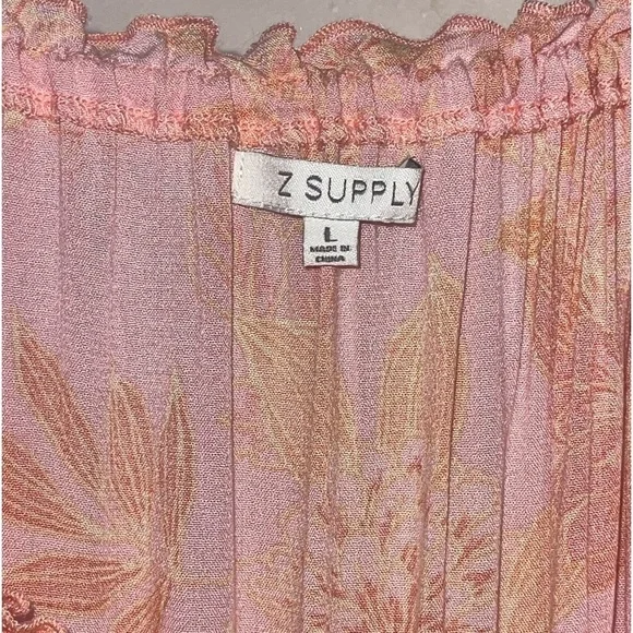 Z Supply Montecito Floral Dress In Sunkist Floral. Size Large GUC - Picture 9 of 14